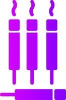 Joss Stick Solid Multi Gradient Icon vector