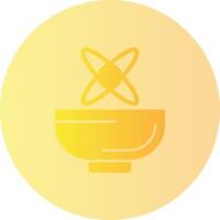 Abundance Bowl Gradient Circle Icon vector