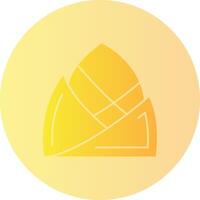 Bamboo Shoot Gradient Circle Icon vector