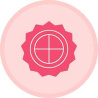 Moon Cake Multicolor Circle Icon vector
