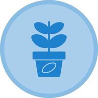 Jade Plant Multicolor Circle Icon vector