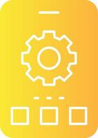 ajustes sólido multi degradado icono vector