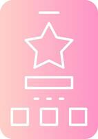 Star Solid Multi Gradient Icon vector