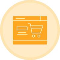 Cart Multicolor Circle Icon vector