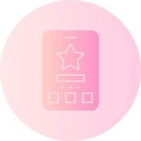 Star Gradient Circle Icon vector