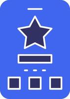 Star Solid Two Color Icon vector