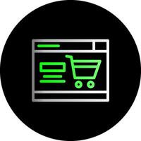 Cart Dual Gradient Circle Icon vector