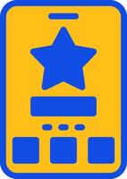 Star Flat Two color Icon vector