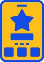 Star Flat Two color Icon vector