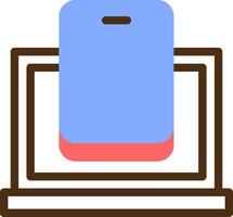 Phone Color Filled Icon vector