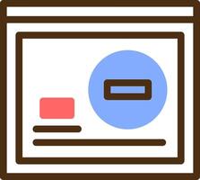 Delete Color Filled Icon vector