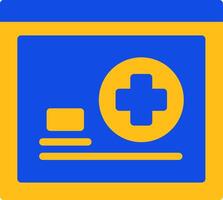 Add Flat Two color Icon vector