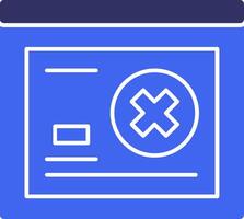 Cross Solid Two Color Icon vector