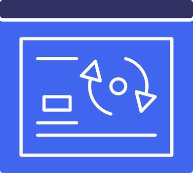 Refresh Solid Two Color Icon vector