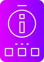 Info Solid Multi Gradient Icon vector