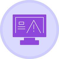 Warning Multicolor Circle Icon vector