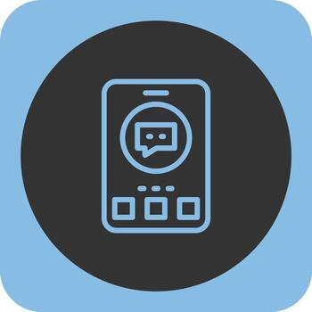 Help Linear Round Icon vector