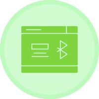 Bluetooth Multicolor Circle Icon vector
