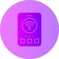 Wi-Fi Gradient Circle Icon vector