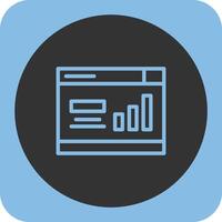 Signal Strength Linear Round Icon vector