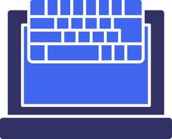 Keyboard Solid Two Color Icon vector