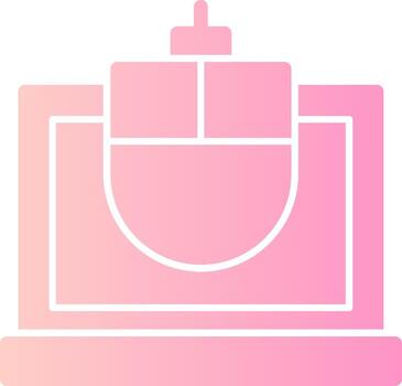 ratón sólido multi degradado icono vector