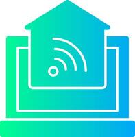 Home Automation Solid Multi Gradient Icon vector