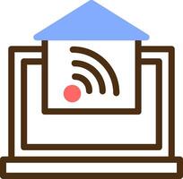 Home Automation Color Filled Icon vector