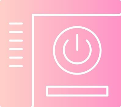 poder sólido multi degradado icono vector