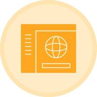 Globe Multicolor Circle Icon vector