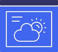 Weather Solid Two Color Icon vector