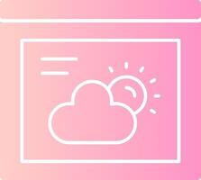 Weather Solid Multi Gradient Icon vector