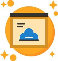 Cloud Tailed Color Icon vector