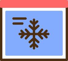 Snowflake Color Filled Icon vector