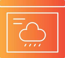 Rain Solid Multi Gradient Icon vector