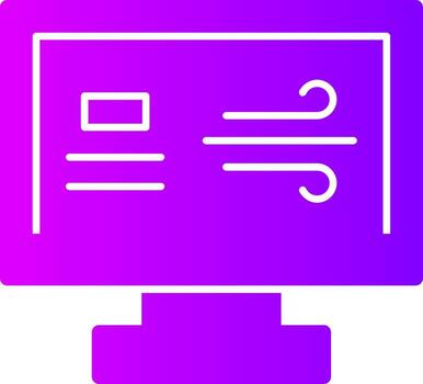 Wind Solid Multi Gradient Icon vector