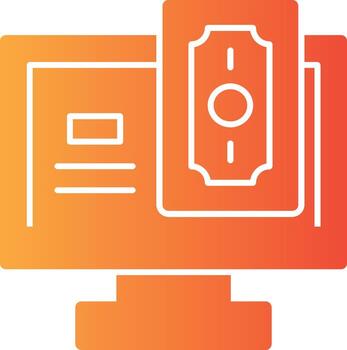 Money Solid Multi Gradient Icon vector