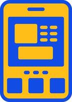 ATM Flat Two color Icon vector