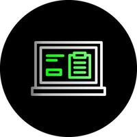 Clipboard Dual Gradient Circle Icon vector