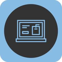Tags Linear Round Icon vector