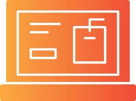 Tags Solid Multi Gradient Icon vector