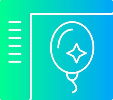 Balloon Solid Multi Gradient Icon vector