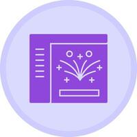 Fireworks Multicolor Circle Icon vector