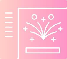 Fireworks Solid Multi Gradient Icon vector