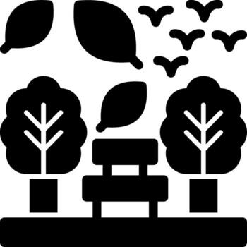 Park Solid Multi Gradient Icon vector