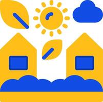 Town Flat Two color Icon vector