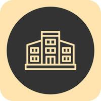 Library Linear Round Icon vector