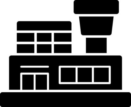 aeropuerto sólido multi degradado icono vector