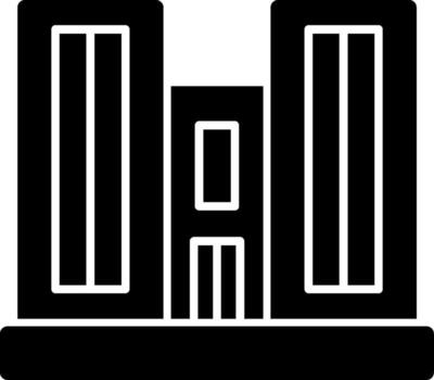 Mall Solid Multi Gradient Icon vector