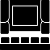 Cinema Solid Multi Gradient Icon vector
